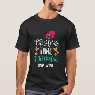 Camiseta Mistura e vinho Engraçados Xmas Homens W