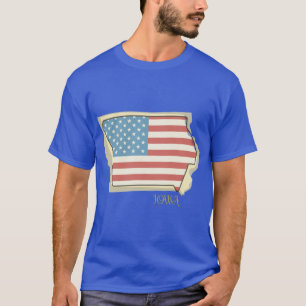 Camiseta Mistura engraçada de geografia de Iowa