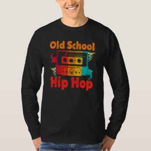 Camiseta Mistura gráfica do Hip da Escola Antiga dos anos 8