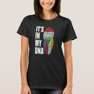 Camiseta Mistura Húngara e Comorense de DNA Bandeira Patrim