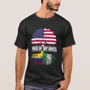 Camiseta Mistura nigeriana colombiana orgulhosa das minhas 