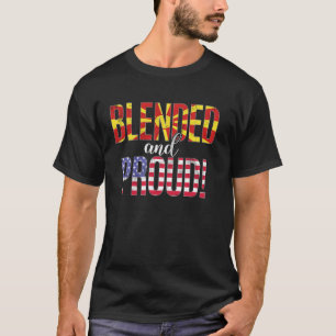 Camiseta Misturado E Orgulhoso Nacionalidade Metade Macedôn
