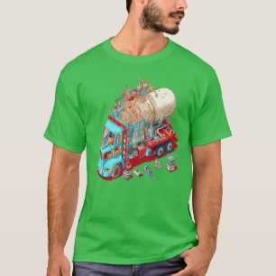 Camiseta Misturador de Cimentos de Estilo Psicodélico