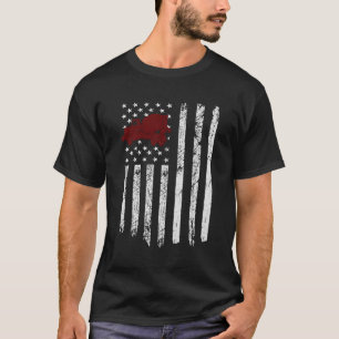 Camiseta Misturador de Concreto Bandeira Americana Caminhão