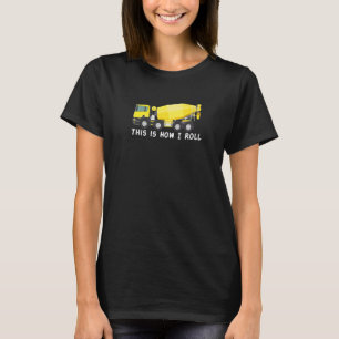 Camiseta Misturador de Concreto de Construção Caminhões Gra