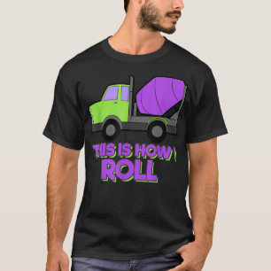 Camiseta Misturador de Concretos de Escavador de Caminhões
