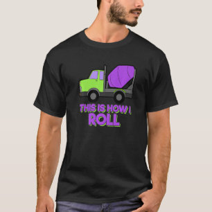 Camiseta Misturador de Concretos de Escavador de Caminhões