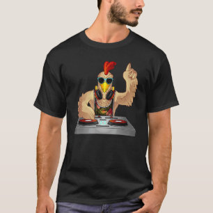 Camiseta Misturador de Música Animal da Festa Dj legal