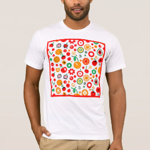 Camiseta Misturas de Padrões de Fruta. Comprar Agora