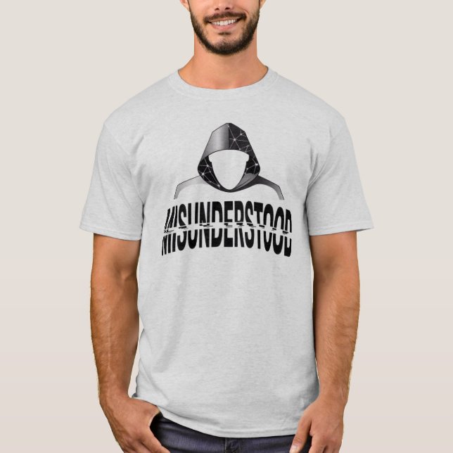 Camiseta Misunderstood Glitch Hoodie Phantom (Frente)