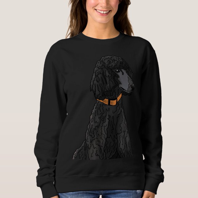 Camiseta Misza O Poodle Padrão Negro (Frente)