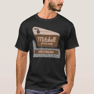 Camiseta Mitchell State Park Michigan MI Sinal de boas-vind