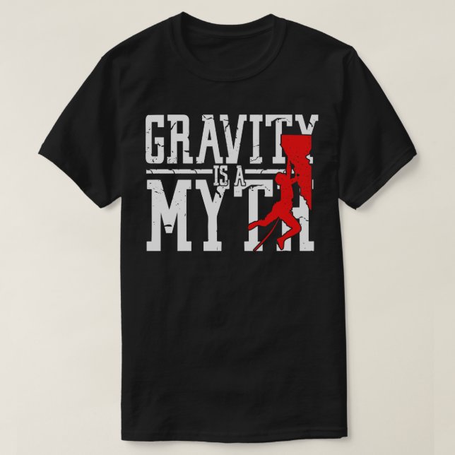 Camiseta Mito da gravidade (Frente do Design)