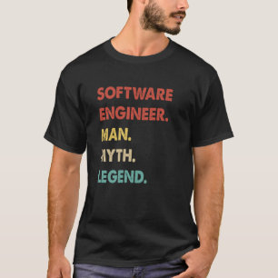 Camiseta Mito do Homem de Software do Engenheiro Legenda 1