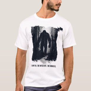 Camiseta Mito. Mistério. Monstro. - Vintage Bigfoot