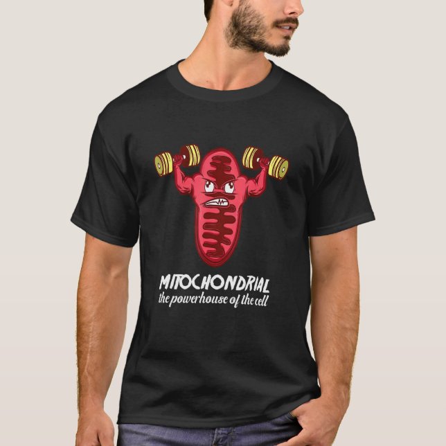 Camiseta Mitocôndria O Poder Da Bióloga Celular (Frente)