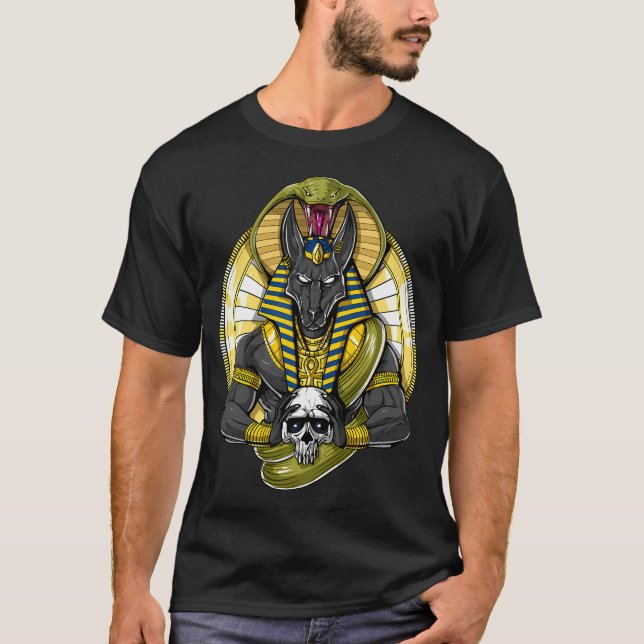 Camiseta Mitologia Egípcia Deus Anúbis (Frente)