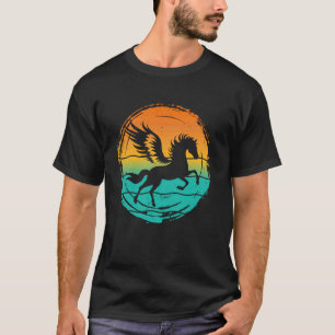 Camiseta Mitologia Grega Asas Pegasus Cavalo Garanhão Vinta