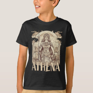 Camiseta Mitologia Grega - Athena A Deusa Da Sabedoria E