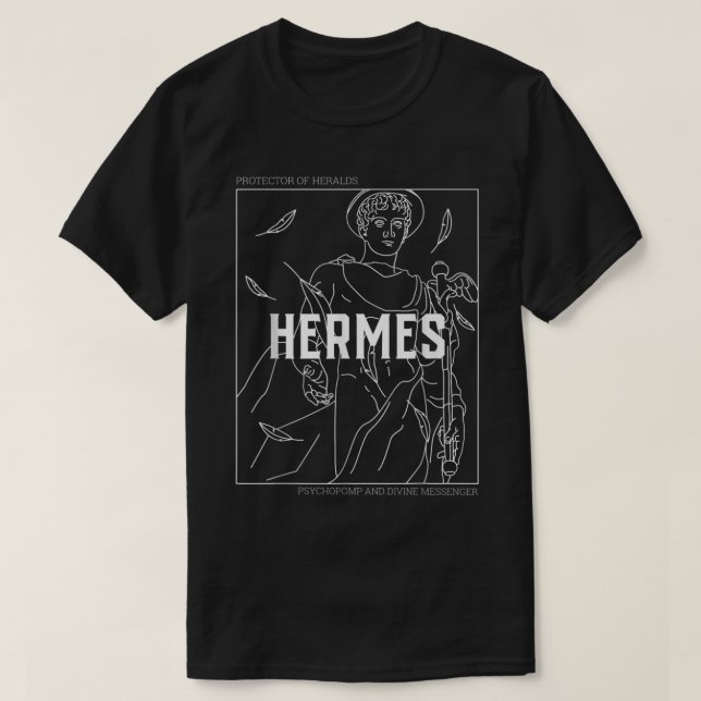 Camiseta Mitologia grega Hermes Mensageiro dos deuses (Frente do Design)