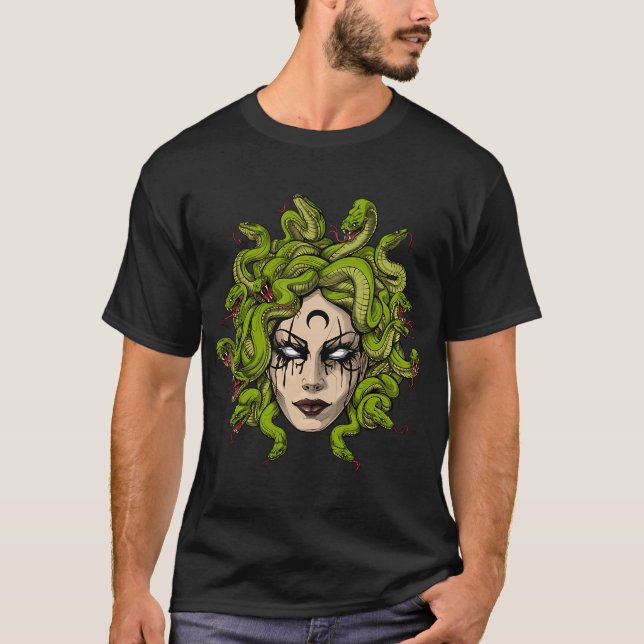 Camiseta Mitologia Grega Medusa (Frente)