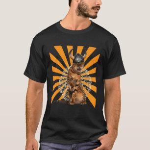 Camiseta Mitologia Nórdica Gato Runas Viking