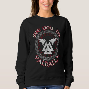 Camiseta Mitologia Nórdica Lobo Valknut Vejo Você No Valhal