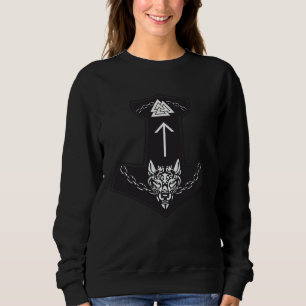 Camiseta Mitologia Nórdica Viking Fenrir Lobo Odin Símbolo