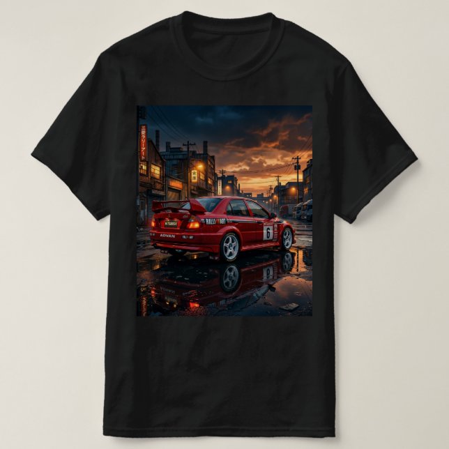 Camiseta Mitsubishi Lancer Evolution VI (Frente do Design)