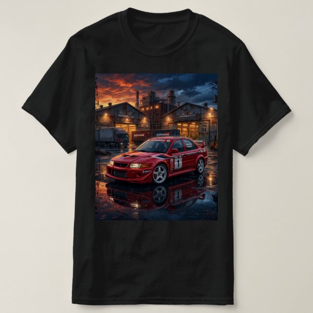 Camiseta Mitsubishi Lancer Evolution VI (Frente do Design)