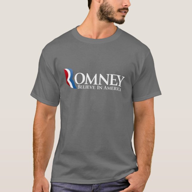Camiseta Mitt Romney para o Presidente 2012 (Frente)