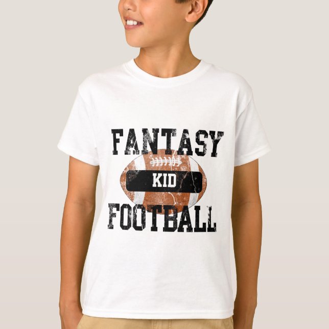 Camiseta Miúdo do futebol da fantasia (Frente)