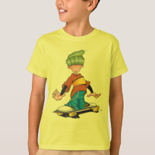 Camiseta miúdo do patinador
