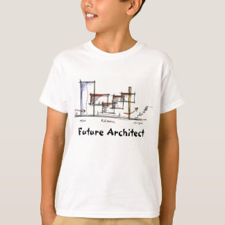 Camiseta miúdo futuro do arquiteto