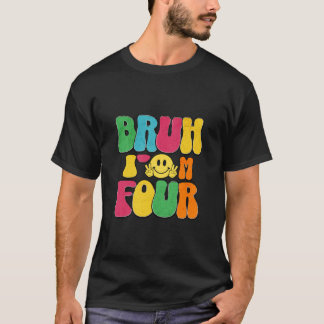 Camiseta Miúdos Bruh, tenho 4 anos Engraçado, 4 anos, camis