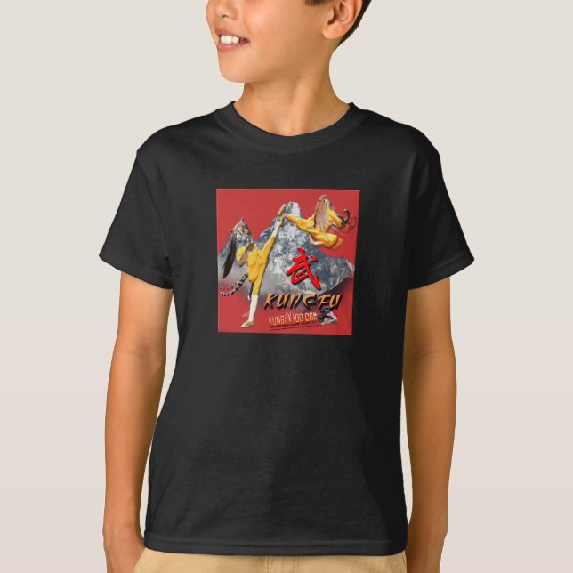 Camiseta Miúdos de Kung Fu (Frente)