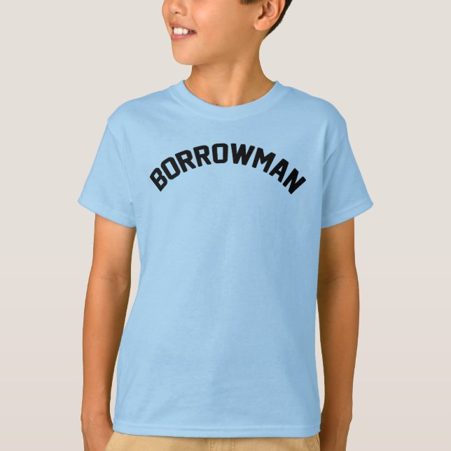 Camiseta Miúdos do original de Borrowman (Frente)
