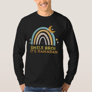 Camiseta Miúdos É Ramadan Irmão Sorriso Mês de Jejum Muçulm