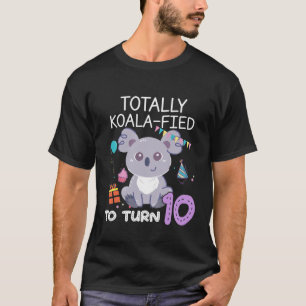 Camiseta Miúdos Garota Do Urso Koala De 10 Anos De Idade A