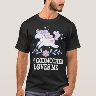 Camiseta Miúdos Minha Madrinha Me Ama Um Péssimo Unicórnio