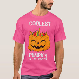 Camiseta Miúdos Pumpkin Mais Fresco No Patch Halloween Boys