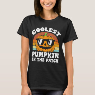 Camiseta Miúdos Pumpkin Mais Fresco No Patch Halloween Boys