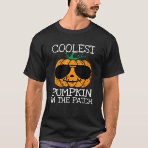 Camiseta Miúdos Pumpkin Mais Fresco No Patch Halloween Boys