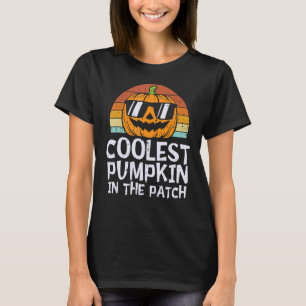 Camiseta Miúdos Pumpkin Mais Fresco No Patch Halloween Boys