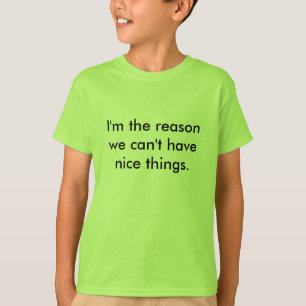 Camiseta Miúdos - razão pela qual