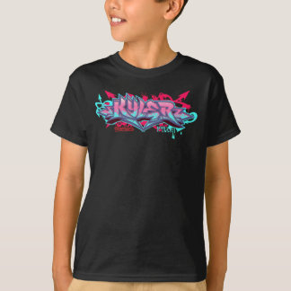 Camiseta Miúdos Streetwear: Grafites de Kyler