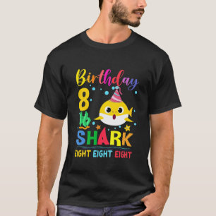 Camiseta Miúdos Tubarão-De-Bela-Fita 8º Aniversário Gar
