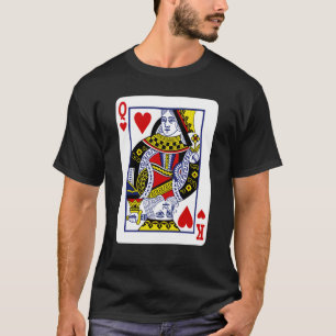 Camiseta Mixagem King & Queen - Dois Cartão de Jogada Espir