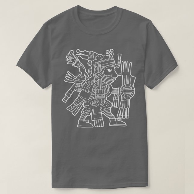 Camiseta Mixcoatl Aztec Deus Serpente Mayan Inca Toltec (Frente do Design)