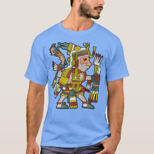 Camiseta Mixcoatl Aztec Deus Serpente Mayan Inca Toltec